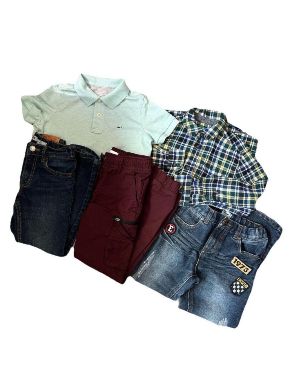 Boys Casual Clothing Lot 5pc Small 6 7 Vineyard Vines Levi's Shirt Jeans Pants